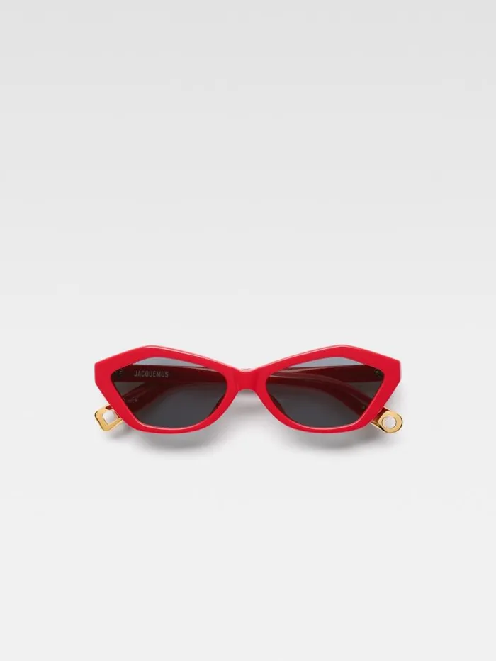 JACQUEMUS The Bambino Sunglasses Red WomenMen Sunglasses