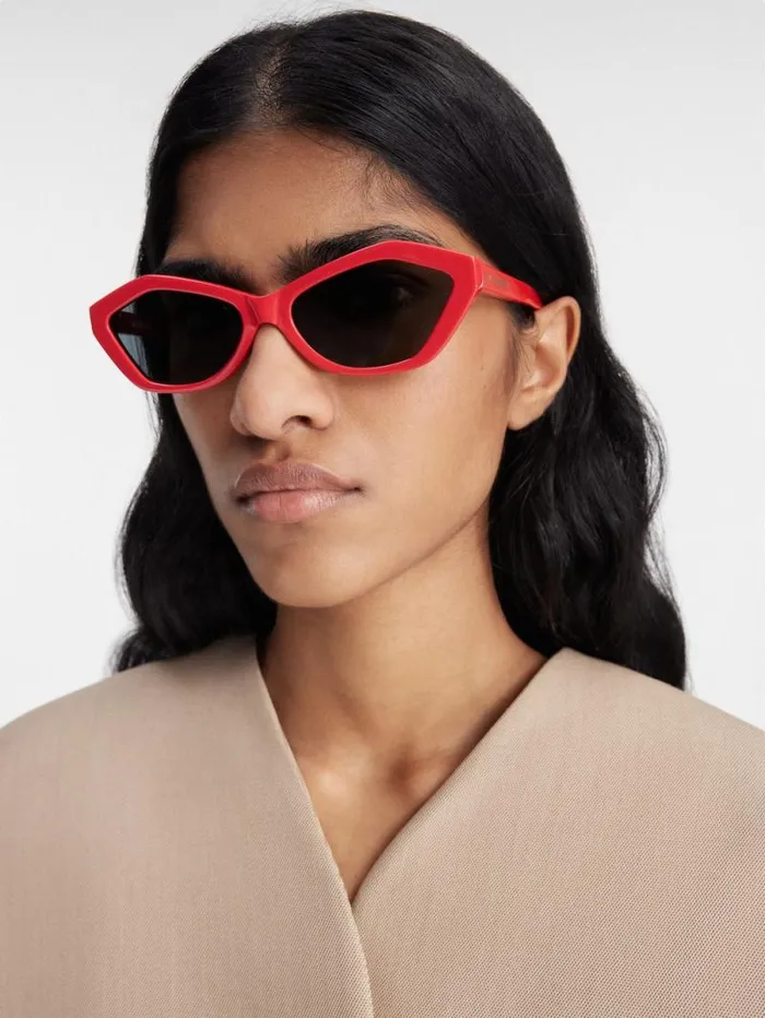 JACQUEMUS The Bambino Sunglasses Red WomenMen Sunglasses