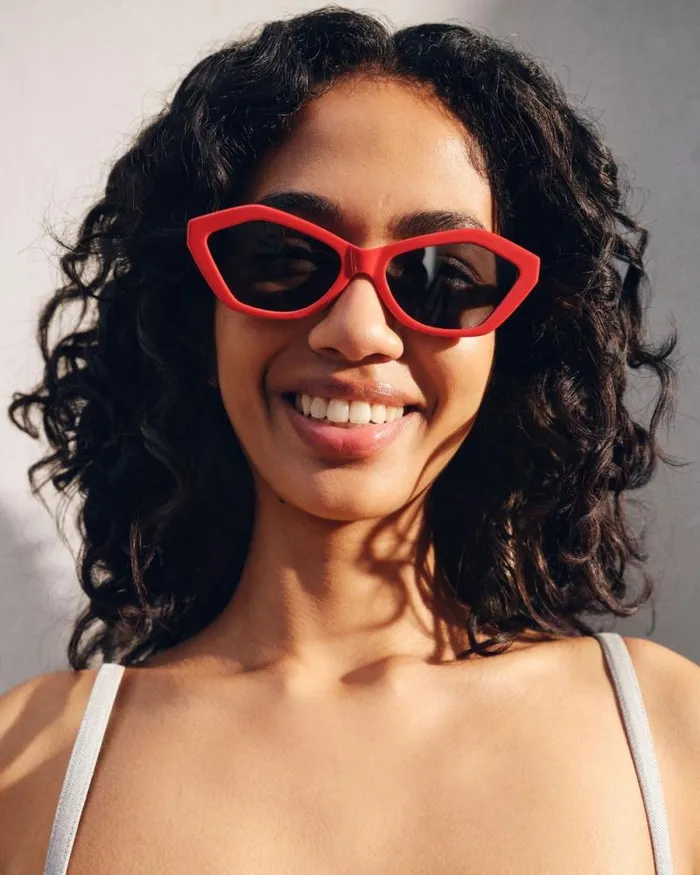 JACQUEMUS The Bambino Sunglasses Red WomenMen Sunglasses