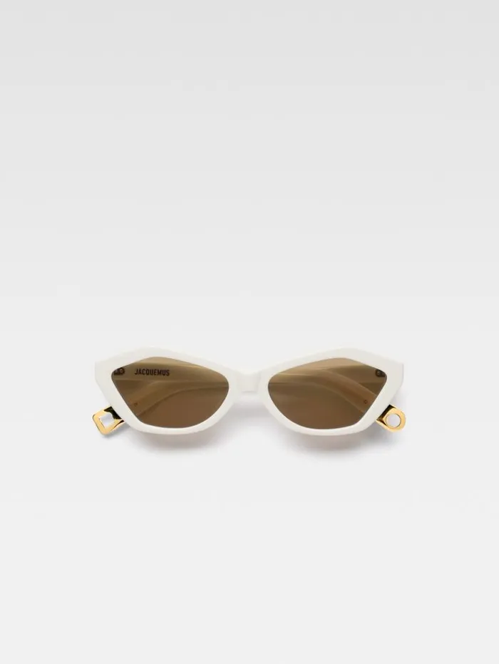 JACQUEMUS The Bambino Sunglasses White WomenMen Sunglasses