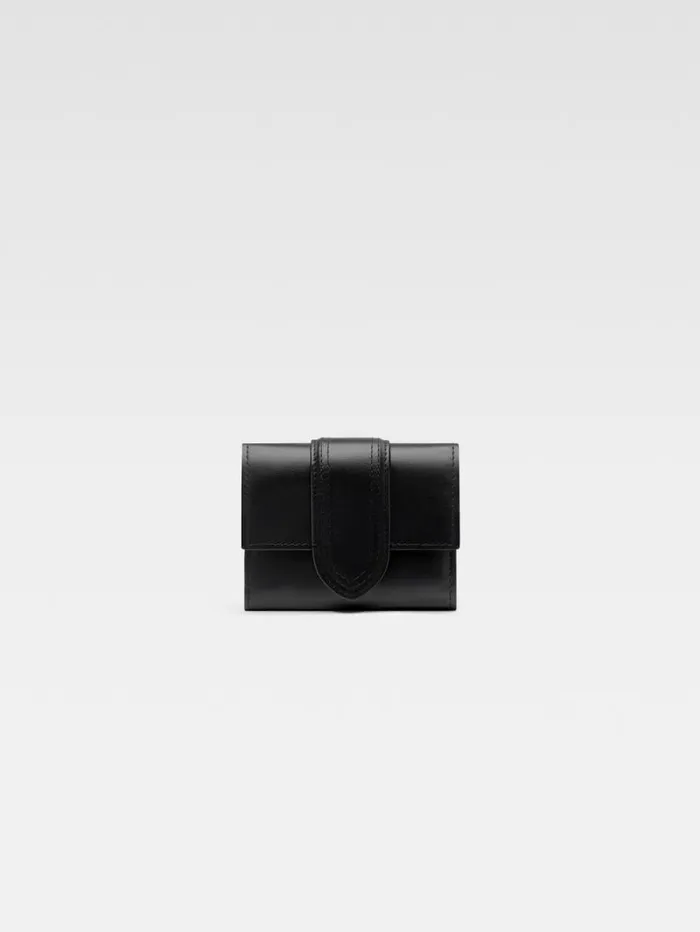 JACQUEMUS The Bambino Wallet Black WomenMen Small Leather Goods