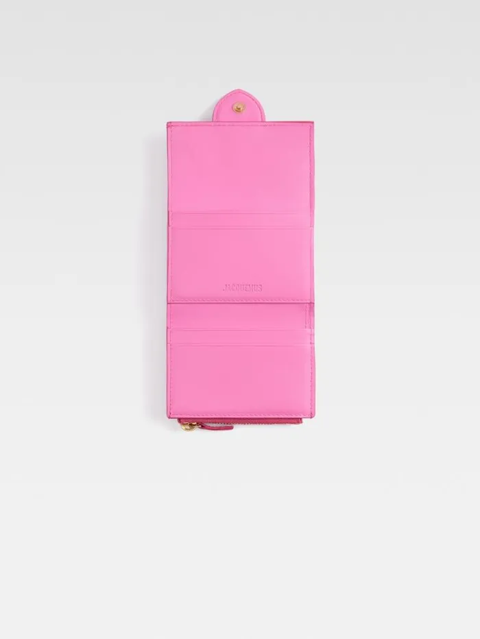 JACQUEMUS The Bambino Wallet Neon Pink WomenMen Small Leather Goods JACQUEMUS The Bambino Wallet Neon Pink WomenMen Small Leather Goods