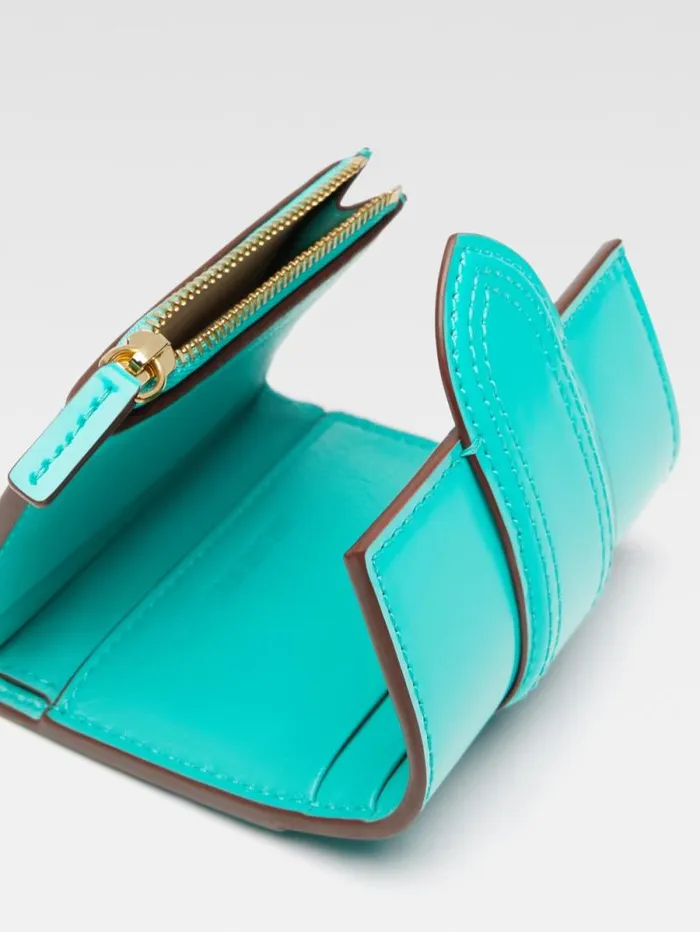 JACQUEMUS The Bambino Wallet Turquoise WomenMen Small Leather Goods JACQUEMUS The Bambino Wallet Turquoise WomenMen Small Leather Goods