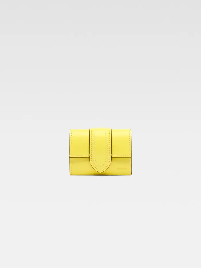 JACQUEMUS The Bambino Wallet Yellow WomenMen Small Leather Goods