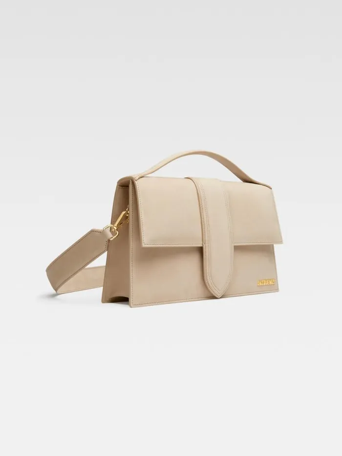 JACQUEMUS The Bambinou Dark Beige Women Crossbody and Handbags