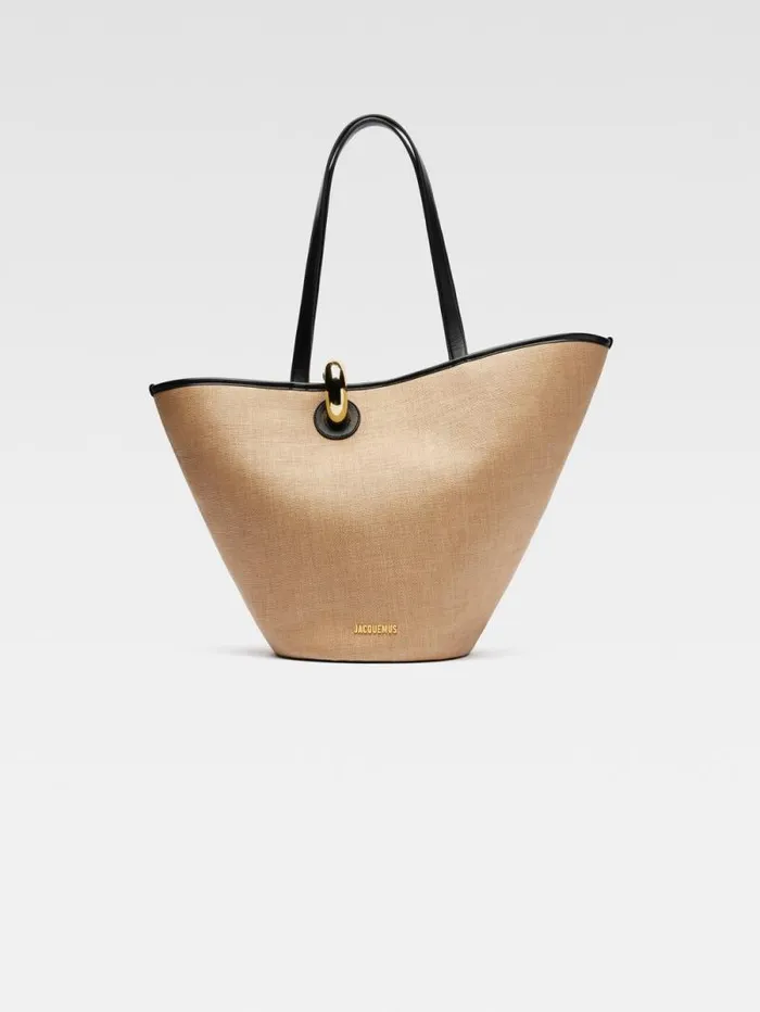 JACQUEMUS The Bambola Ivoryblack Women Shoulder Bags