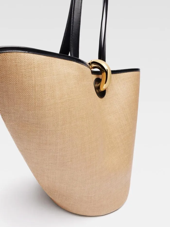 JACQUEMUS The Bambola Ivoryblack Women Shoulder Bags JACQUEMUS The Bambola Ivoryblack Women Shoulder Bags