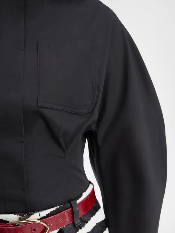 JACQUEMUS The Barco Shirt Black Women Tops and Shirts