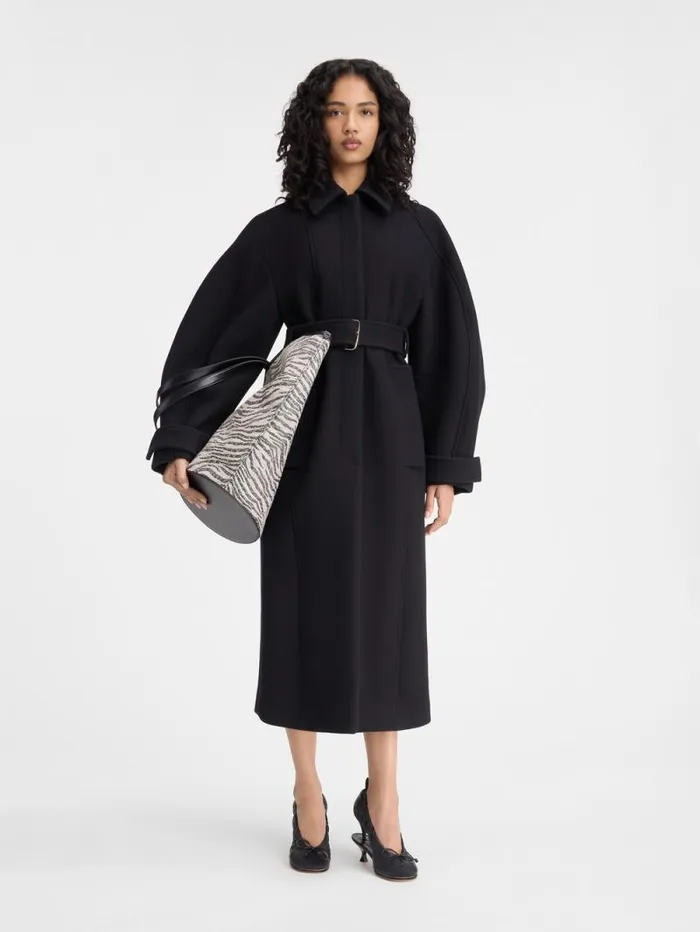 JACQUEMUS The Bari Coat Black Women Coats and Jackets