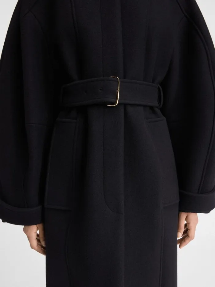 JACQUEMUS The Bari Coat Black Women Coats and Jackets JACQUEMUS The Bari Coat Black Women Coats and Jackets