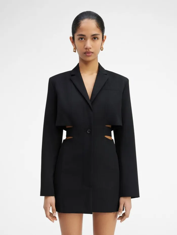 JACQUEMUS The Bari Dress Black Women Dresses and Skirts JACQUEMUS The Bari Dress Black Women Dresses and Skirts