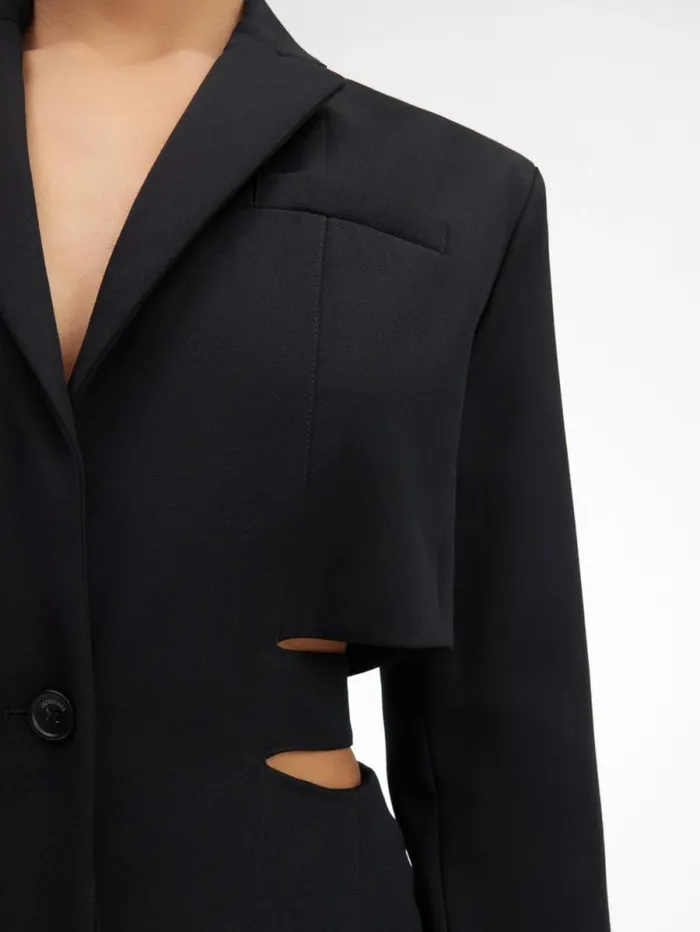 JACQUEMUS The Bari Dress Black Women Dresses and Skirts JACQUEMUS The Bari Dress Black Women Dresses and Skirts
