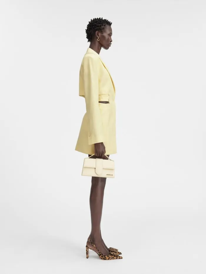 JACQUEMUS The Bari Dress Pale Yellow Women Dresses and Skirts JACQUEMUS The Bari Dress Pale Yellow Women Dresses and Skirts