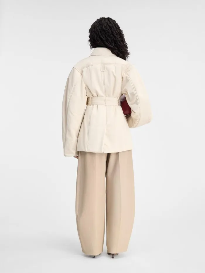 JACQUEMUS The Bari Jacket Beige Women Coats and Jackets JACQUEMUS The Bari Jacket Beige Women Coats and Jackets