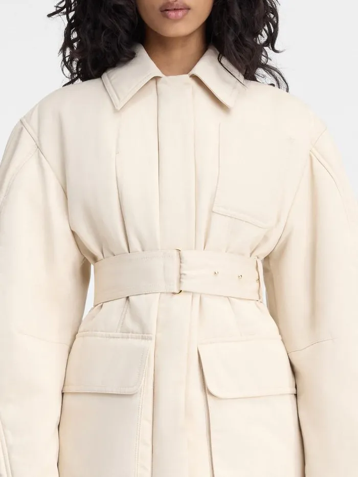 JACQUEMUS The Bari Jacket Beige Women Coats and Jackets JACQUEMUS The Bari Jacket Beige Women Coats and Jackets