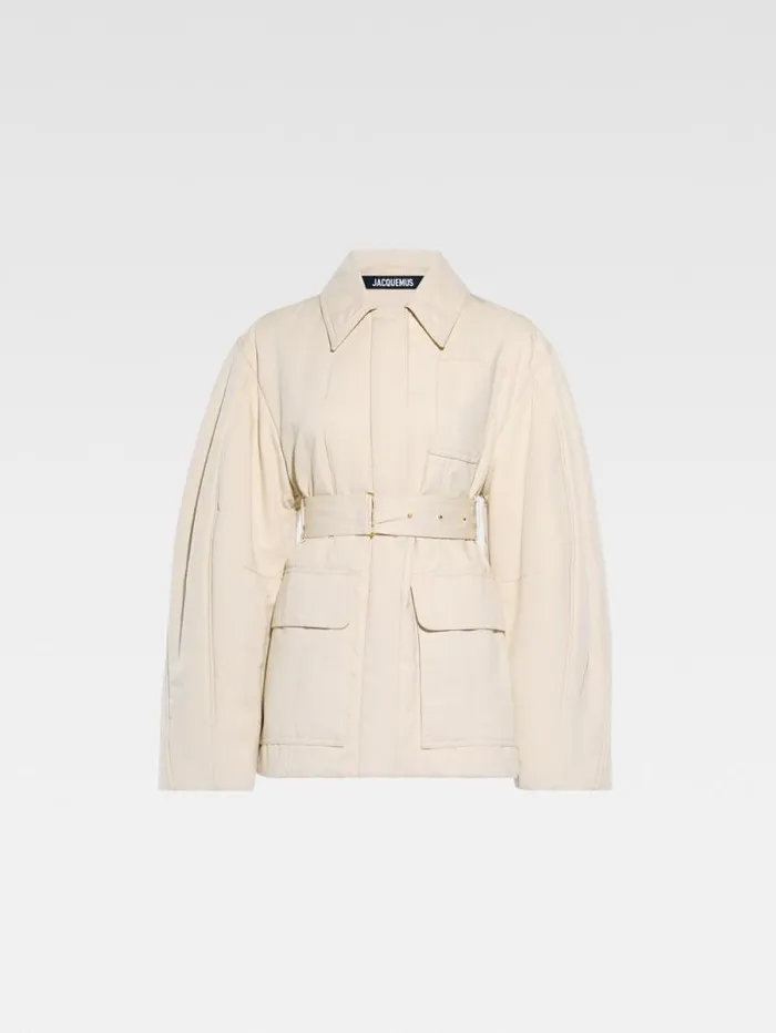 JACQUEMUS The Bari Jacket Beige Women Coats and Jackets JACQUEMUS The Bari Jacket Beige Women Coats and Jackets