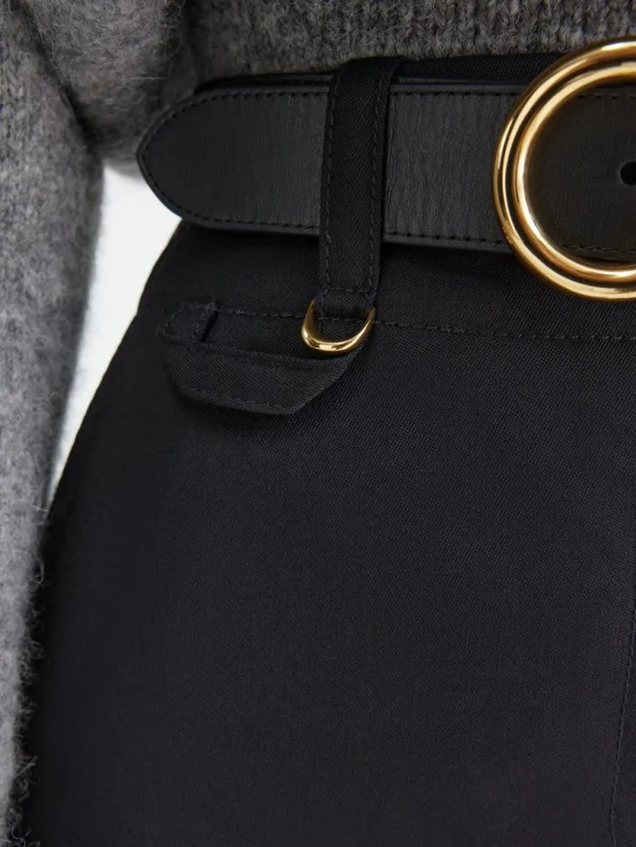JACQUEMUS The Bari Midi Skirt Black Women Dresses and Skirts JACQUEMUS The Bari Midi Skirt Black Women Dresses and Skirts