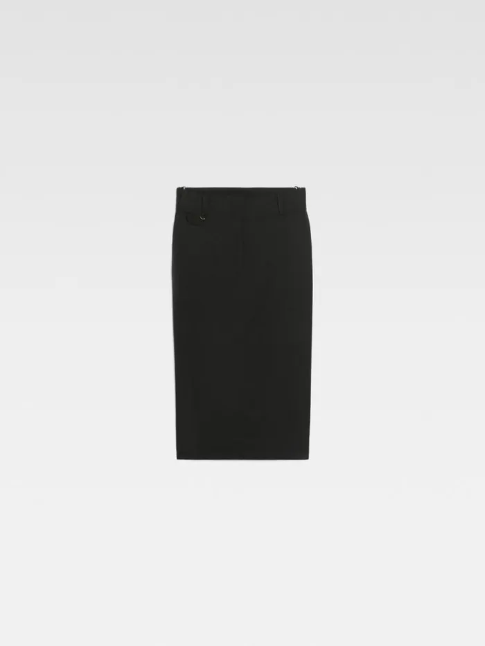 JACQUEMUS The Bari Midi Skirt Black Women Dresses and Skirts JACQUEMUS The Bari Midi Skirt Black Women Dresses and Skirts