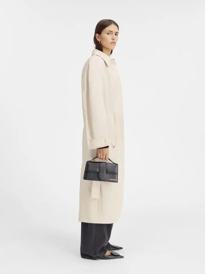 JACQUEMUS The Bari Trench Coat Beige Women Coats and Jackets JACQUEMUS The Bari Trench Coat Beige Women Coats and Jackets