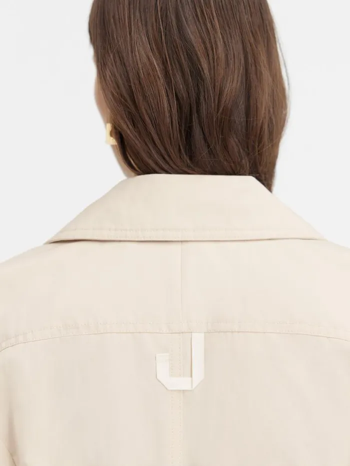 JACQUEMUS The Bari Trench Coat Beige Women Coats and Jackets JACQUEMUS The Bari Trench Coat Beige Women Coats and Jackets
