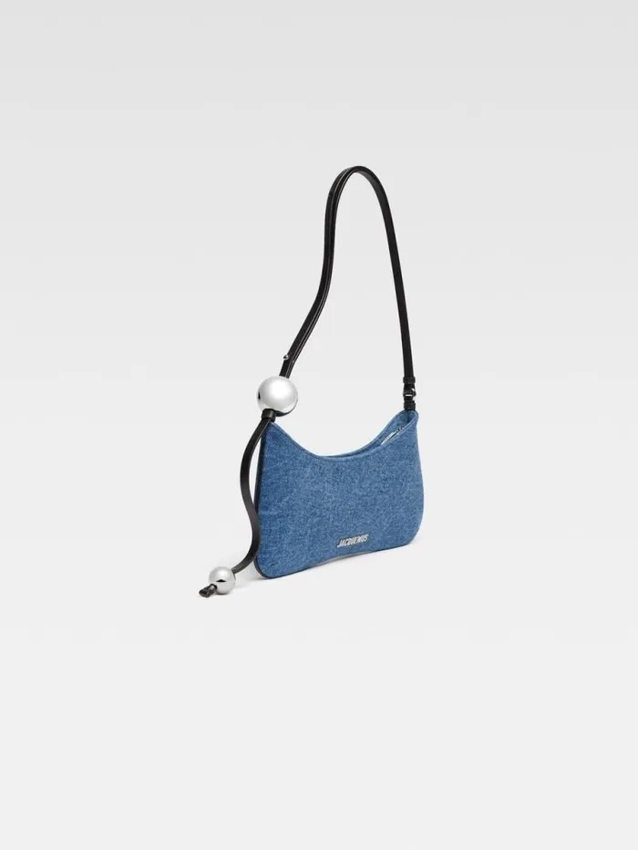 JACQUEMUS The Bisou Perle Blue Women Shoulder Bags JACQUEMUS The Bisou Perle Blue Women Shoulder Bags