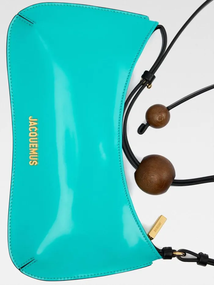 JACQUEMUS The Bisou Perle Turquoise Women Shoulder Bags JACQUEMUS The Bisou Perle Turquoise Women Shoulder Bags