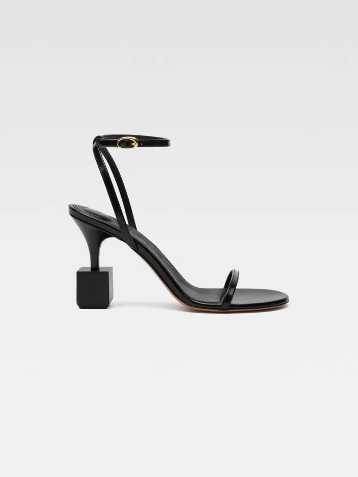 JACQUEMUS The Bisou Sandals Black Women Shoes