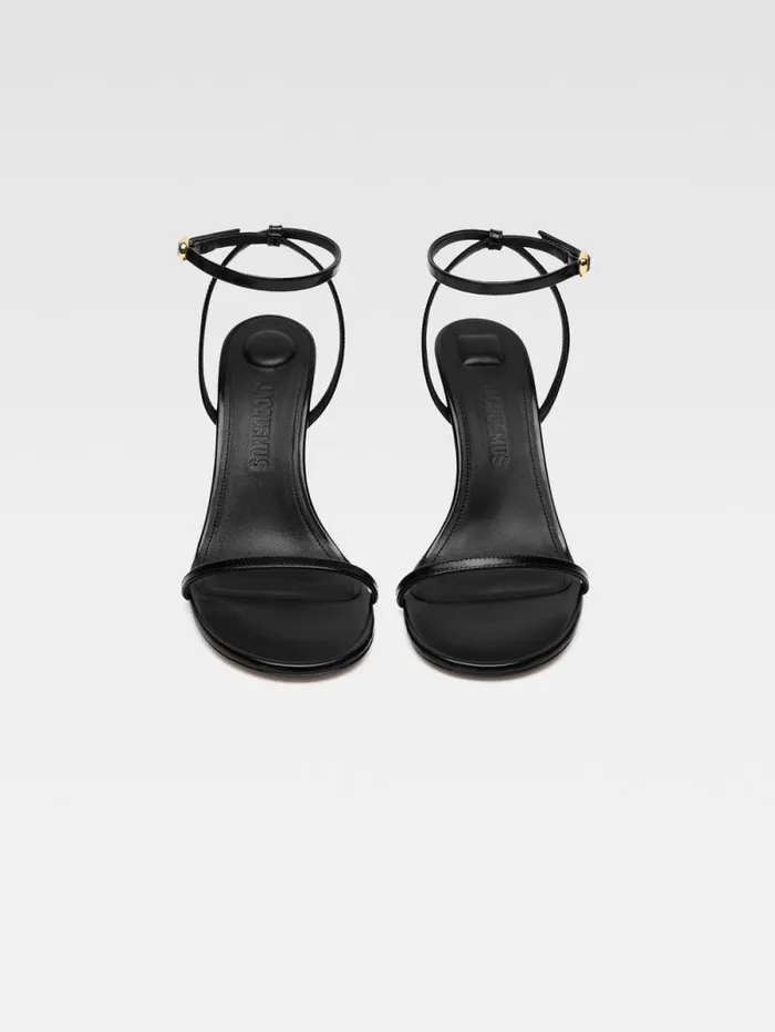 JACQUEMUS The Bisou Sandals Black Women Shoes JACQUEMUS The Bisou Sandals Black Women Shoes