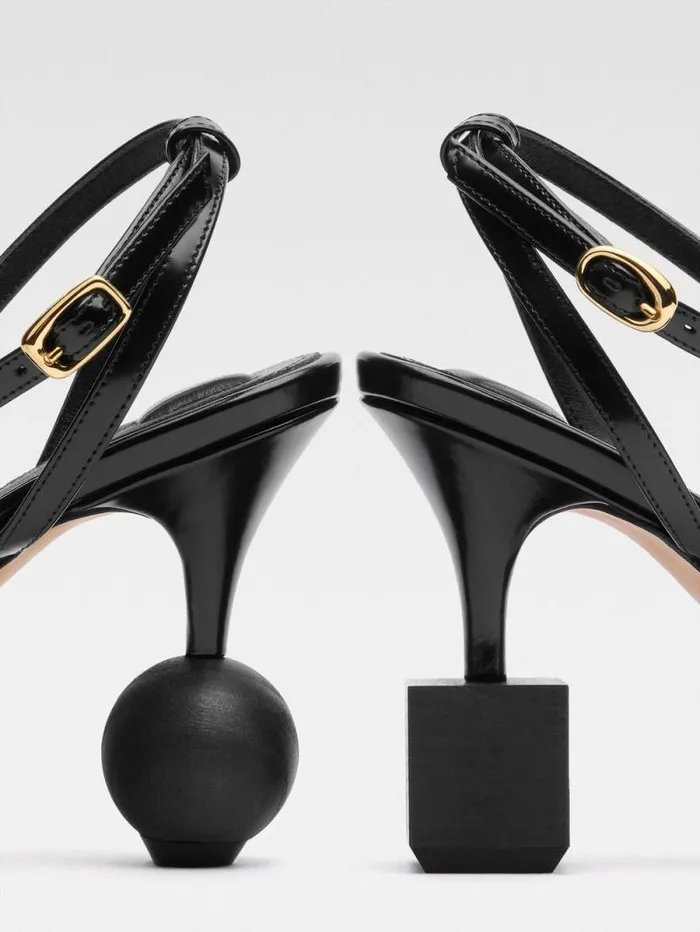 JACQUEMUS The Bisou Sandals Black Women Shoes JACQUEMUS The Bisou Sandals Black Women Shoes