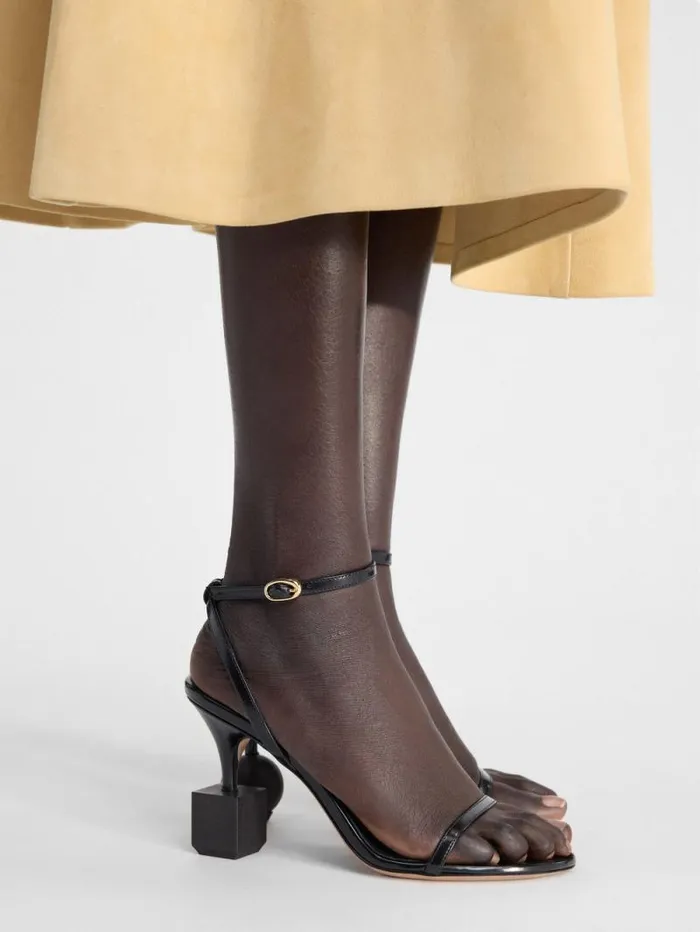 JACQUEMUS The Bisou Sandals Black Women Shoes JACQUEMUS The Bisou Sandals Black Women Shoes
