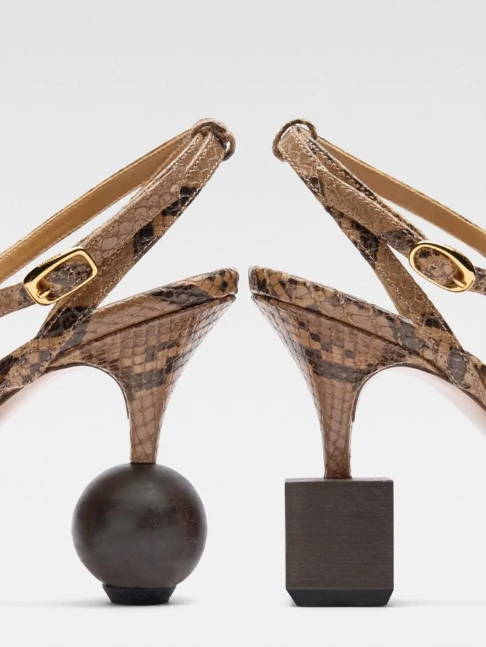 JACQUEMUS The Bisou Sandals Light Brown Women Shoes JACQUEMUS The Bisou Sandals Light Brown Women Shoes