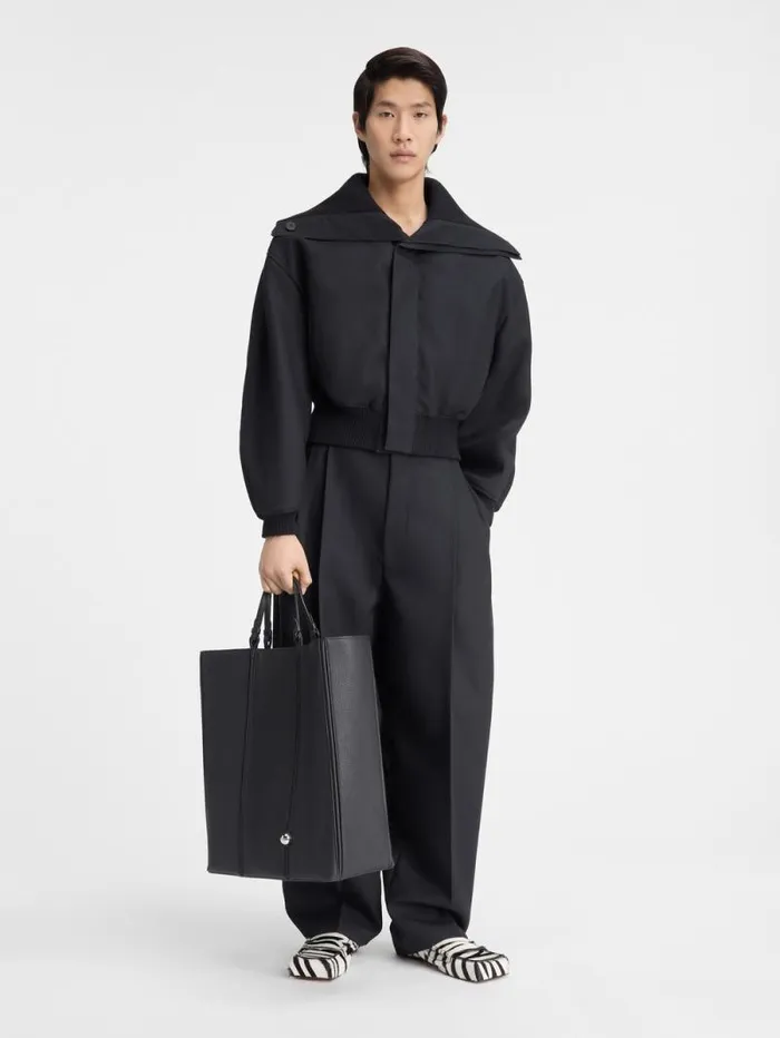 JACQUEMUS The Bordo Bomber Jacket Black Men Coats and Jackets