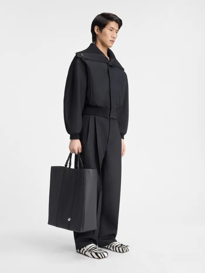 JACQUEMUS The Bordo Bomber Jacket Black Men Coats and Jackets JACQUEMUS The Bordo Bomber Jacket Black Men Coats and Jackets