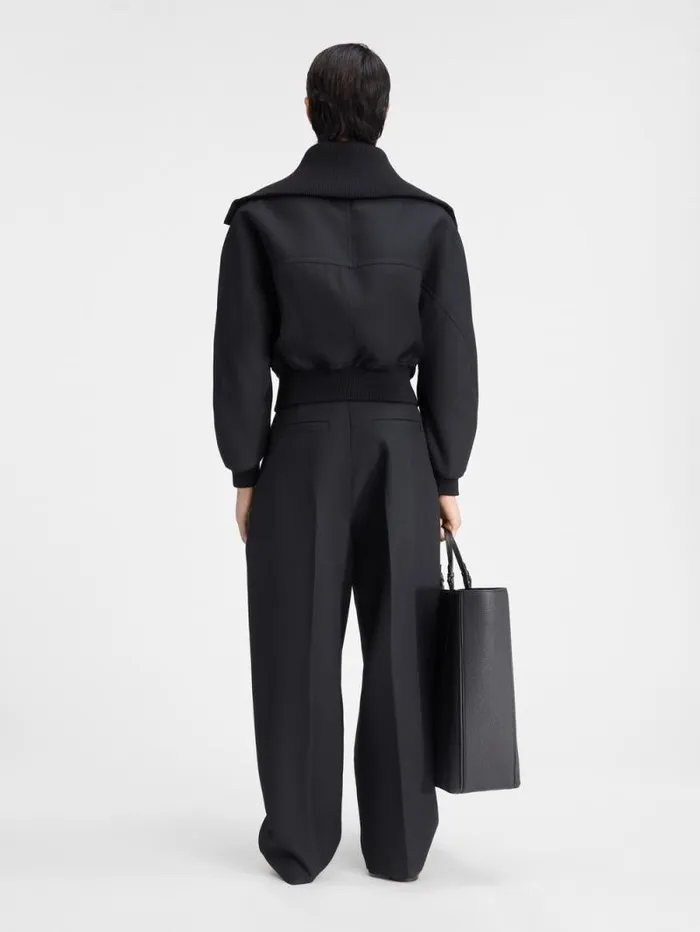 JACQUEMUS The Bordo Bomber Jacket Black Men Coats and Jackets JACQUEMUS The Bordo Bomber Jacket Black Men Coats and Jackets