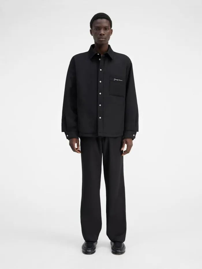 JACQUEMUS The Boulanger Shirt Black Men Shirts