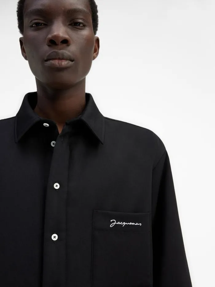 JACQUEMUS The Boulanger Shirt Black Men Shirts