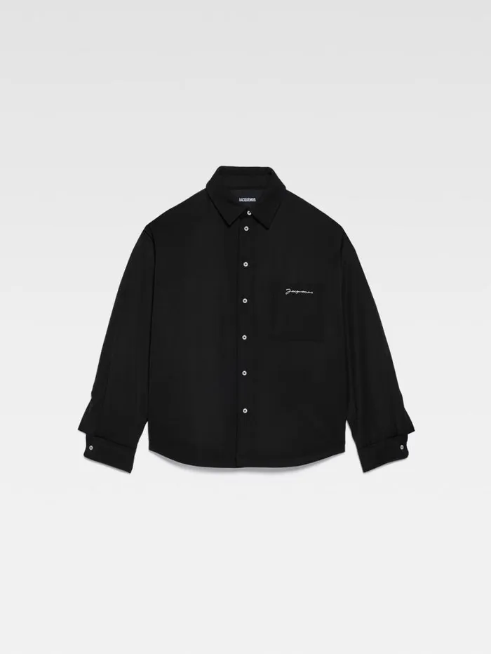 JACQUEMUS The Boulanger Shirt Black Men Shirts