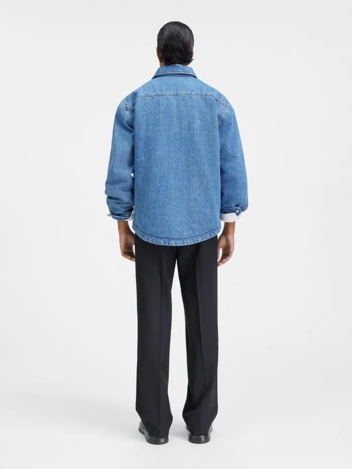 JACQUEMUS The Boulanger Shirt Bluetabac Men Shirts JACQUEMUS The Boulanger Shirt Bluetabac Men Shirts