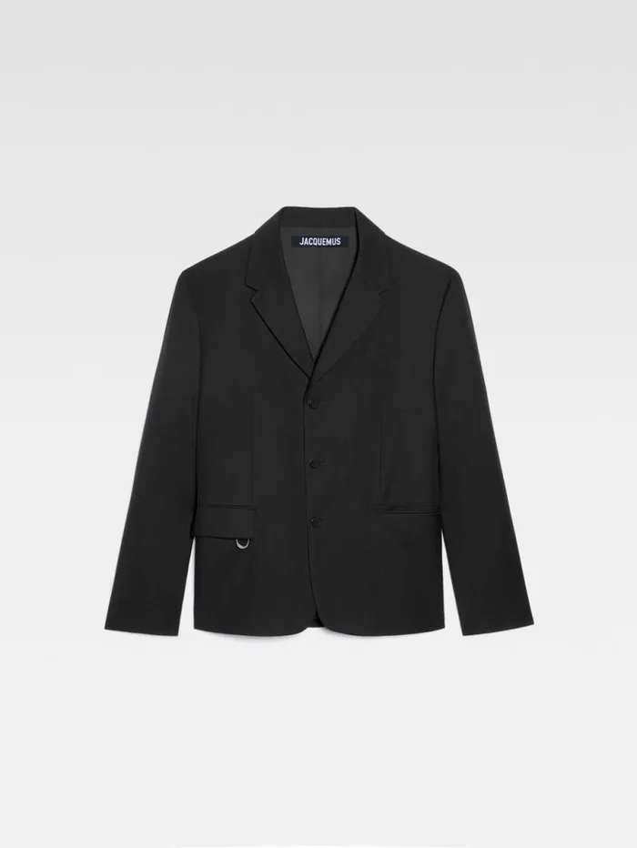 JACQUEMUS The Cabri Jacket Black Men Coats and Jackets JACQUEMUS The Cabri Jacket Black Men Coats and Jackets