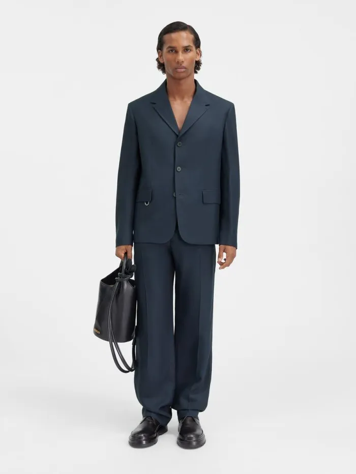 JACQUEMUS The Cabri Jacket Dark Navy Men Coats and Jackets