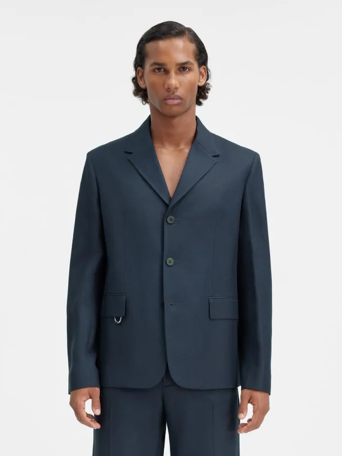 JACQUEMUS The Cabri Jacket Dark Navy Men Coats and Jackets JACQUEMUS The Cabri Jacket Dark Navy Men Coats and Jackets