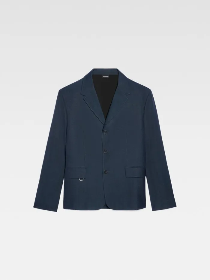 JACQUEMUS The Cabri Jacket Dark Navy Men Coats and Jackets JACQUEMUS The Cabri Jacket Dark Navy Men Coats and Jackets