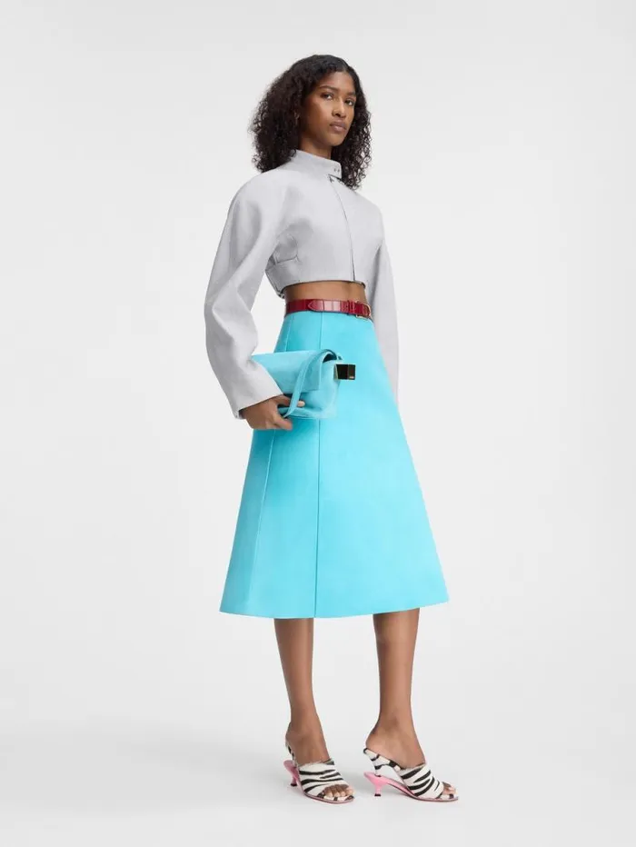 JACQUEMUS The Cabri Jacket Light Grey Women Coats and Jackets JACQUEMUS The Cabri Jacket Light Grey Women Coats and Jackets