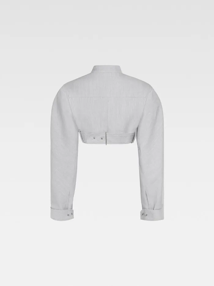 JACQUEMUS The Cabri Jacket Light Grey Women Coats and Jackets JACQUEMUS The Cabri Jacket Light Grey Women Coats and Jackets