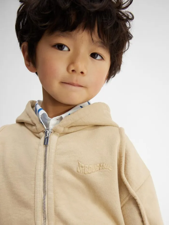 JACQUEMUS The Camargue Kids039 Zipped Sweatshirt Dark Beige WomenMen Tops JACQUEMUS The Camargue Kids039 Zipped Sweatshirt Dark Beige WomenMen Tops