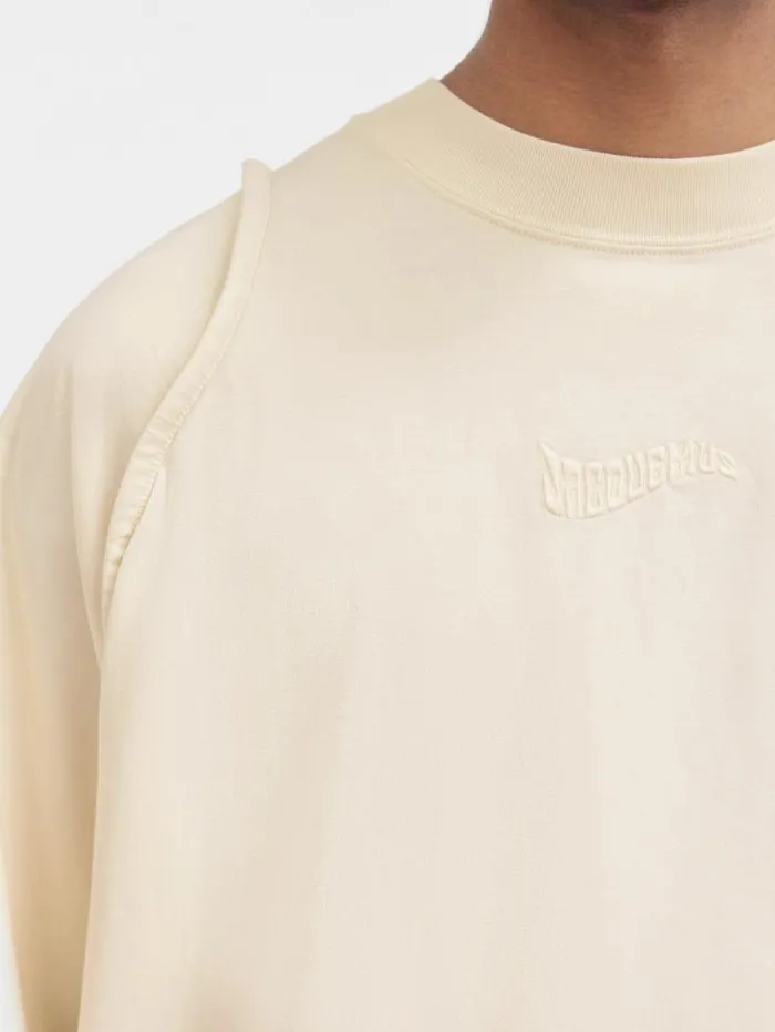 JACQUEMUS The Camargue Tshirt Light Beige Men Tshirts