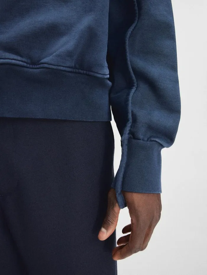 JACQUEMUS The Camargue Zipped Sweatshirt Dark Navy WomenMen Sweatshirts and Joggings JACQUEMUS The Camargue Zipped Sweatshirt Dark Navy WomenMen Sweatshirts and Joggings