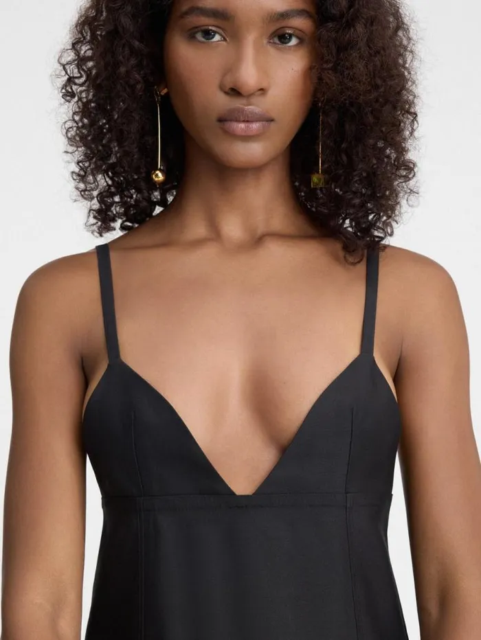 JACQUEMUS The Camison Dress Black Women Dresses and Skirts JACQUEMUS The Camison Dress Black Women Dresses and Skirts