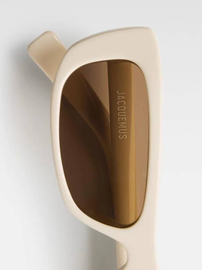 JACQUEMUS The Capri Sunglasses Beige WomenMen Sunglasses
