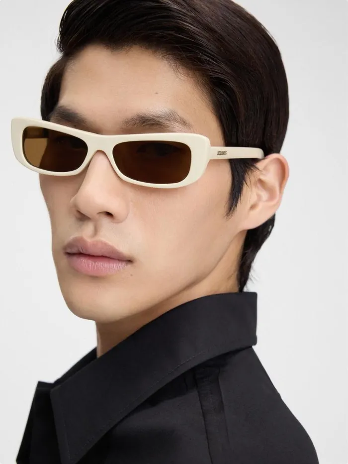 JACQUEMUS The Capri Sunglasses Beige WomenMen Sunglasses